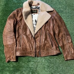 Vintage Scully Aviator Jacket (Sherpa Collar)
